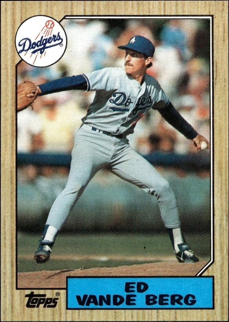1987 Topps Ed Vande Berg #717 trading card