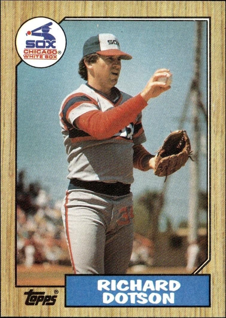 1987 Topps Richard Dotson #720 trading card