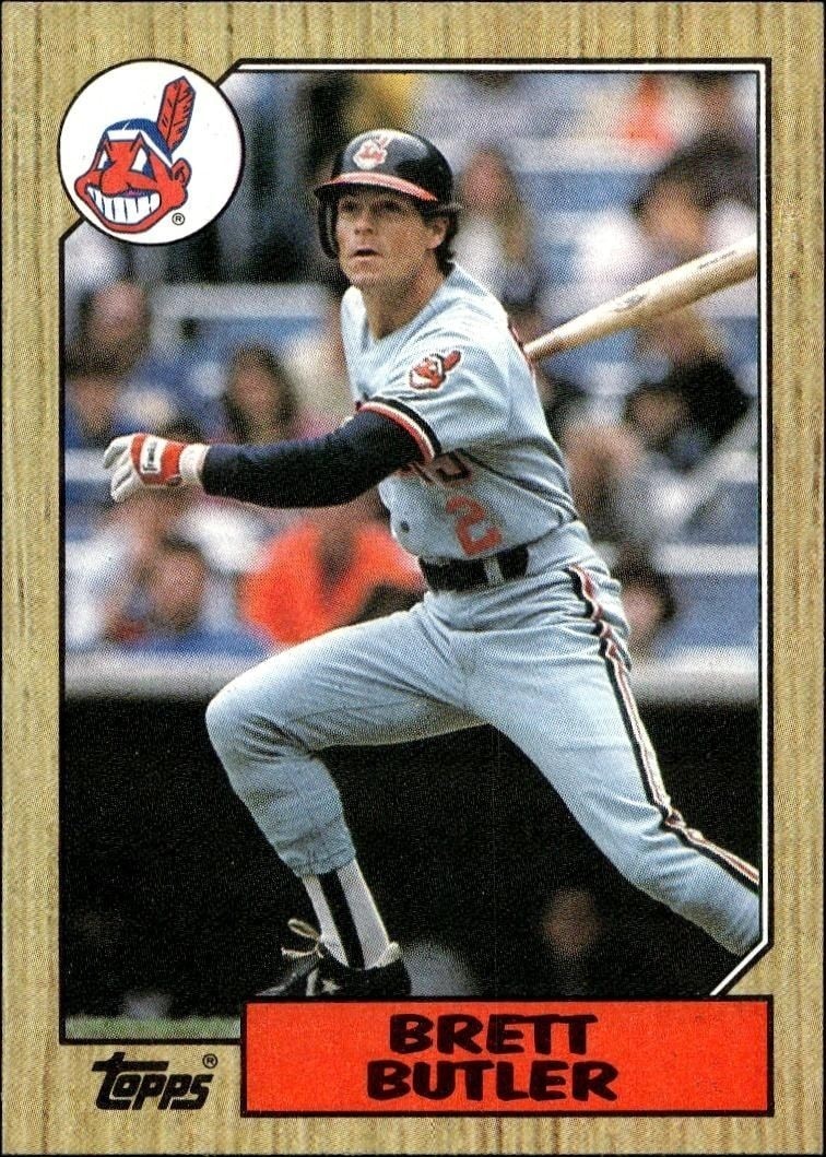 1987 Topps Brett Butler #723 trading card