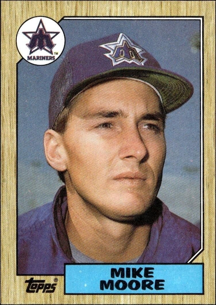 1987 Topps Mike Moore #727 trading card