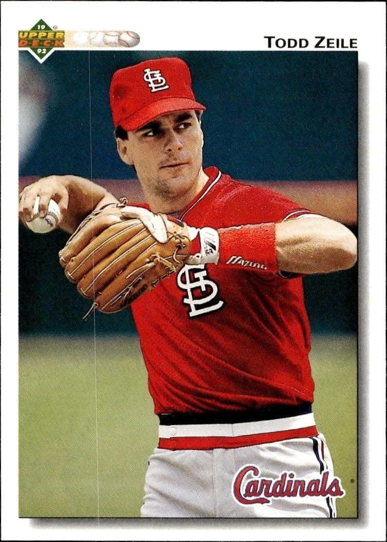 1992 Upper-Deck Low Number Todd Zeile #533 trading card
