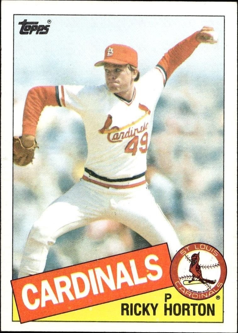 1985 Topps Ricky Horton #321 trading card
