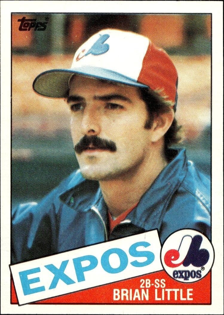 1985 Topps Bryan Little #257 trading card