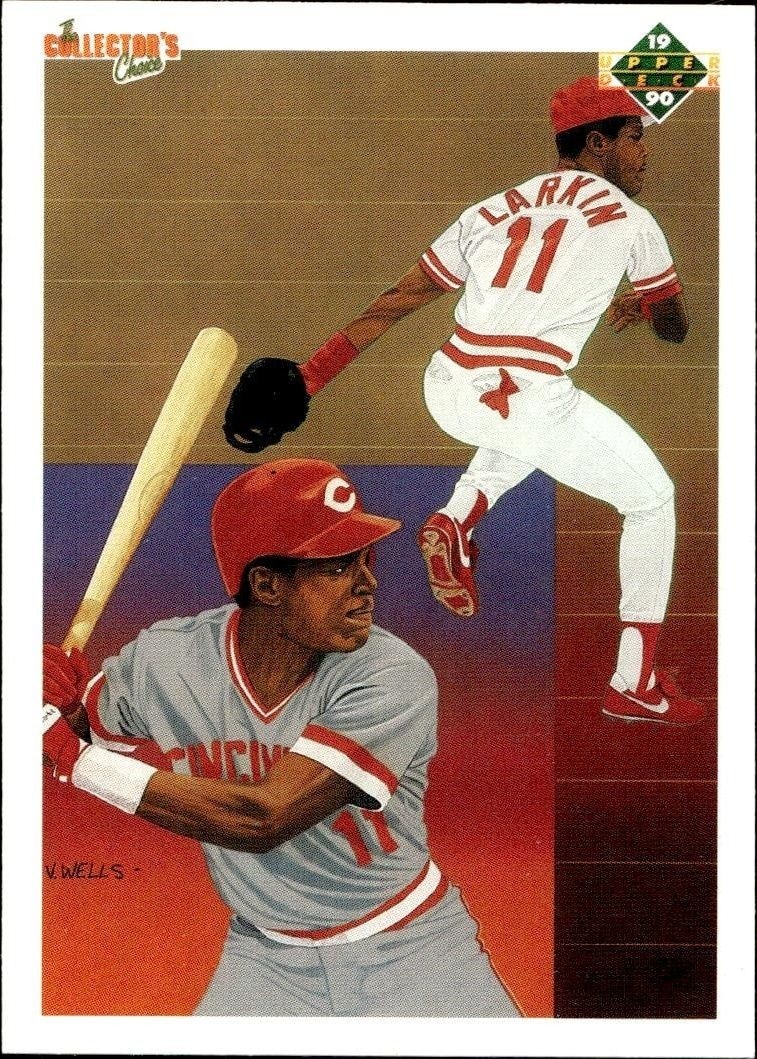 1990 Upper-Deck Low Number Barry Larkin #99 trading card