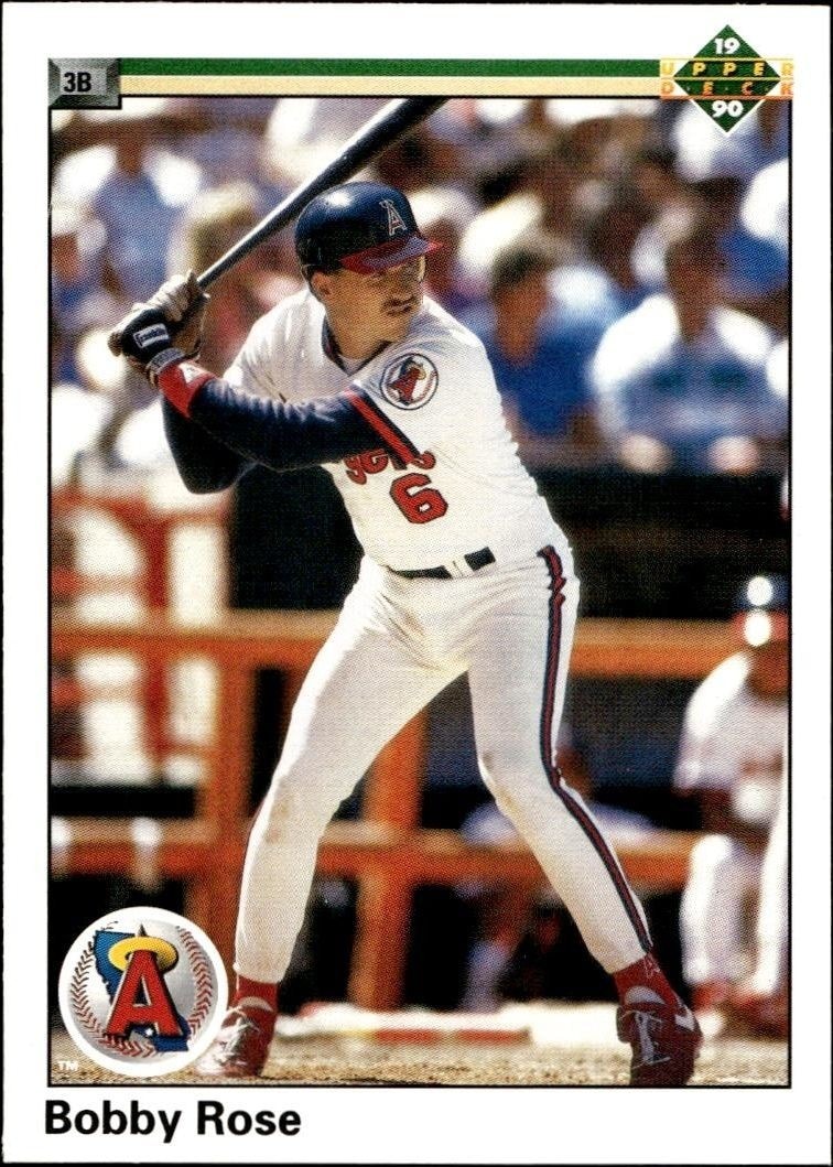 1990 Upper-Deck Low Number Bobby Rose #77 trading card