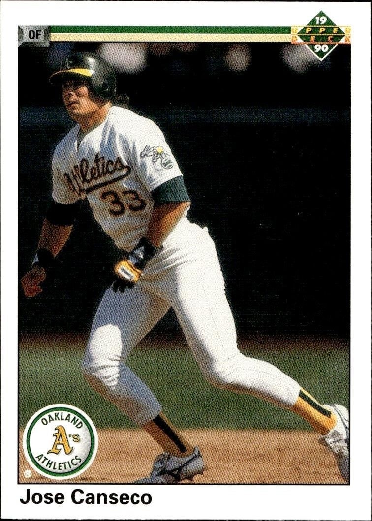 1990 Upper-Deck Low Number Jose Canseco #66 trading card