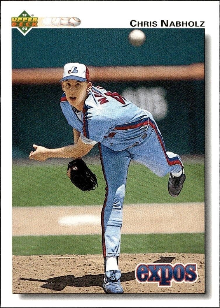 1992 Upper-Deck Low Number Chris Nabholz #579 trading card