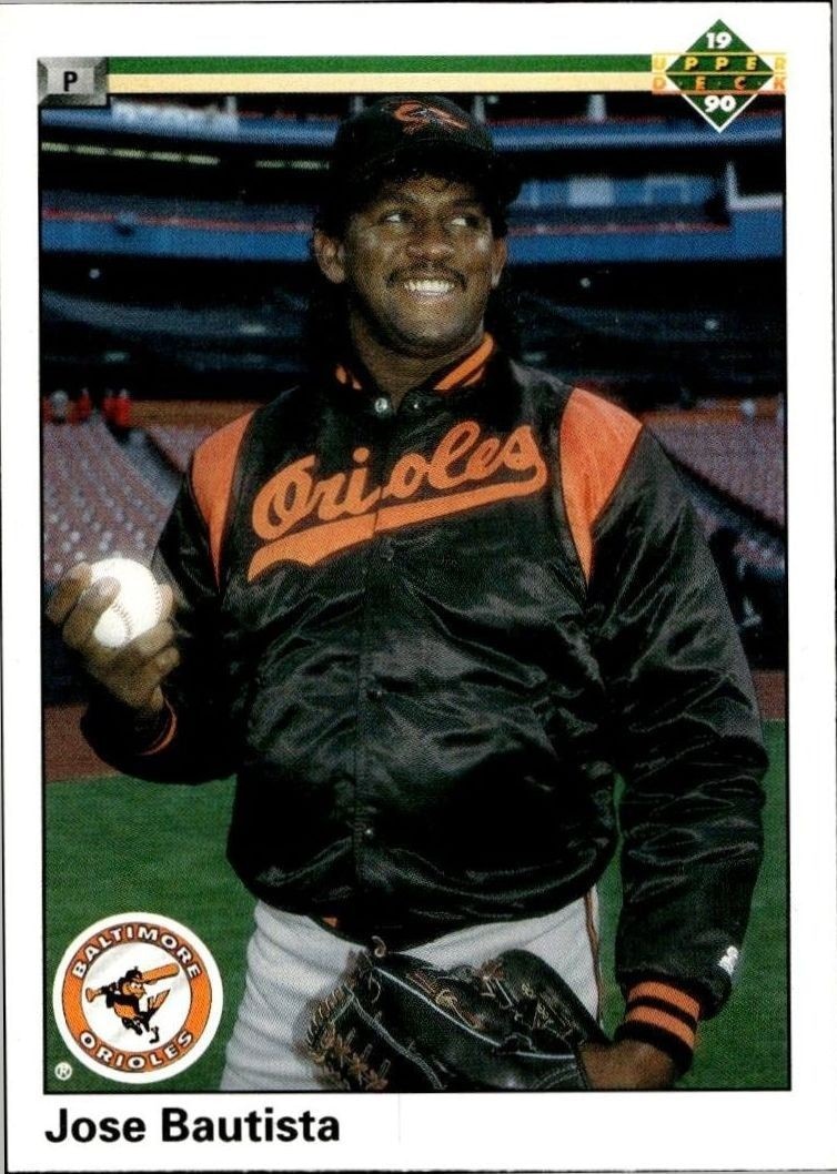 1990 Upper-Deck Low Number Jose Bautista #8 trading card