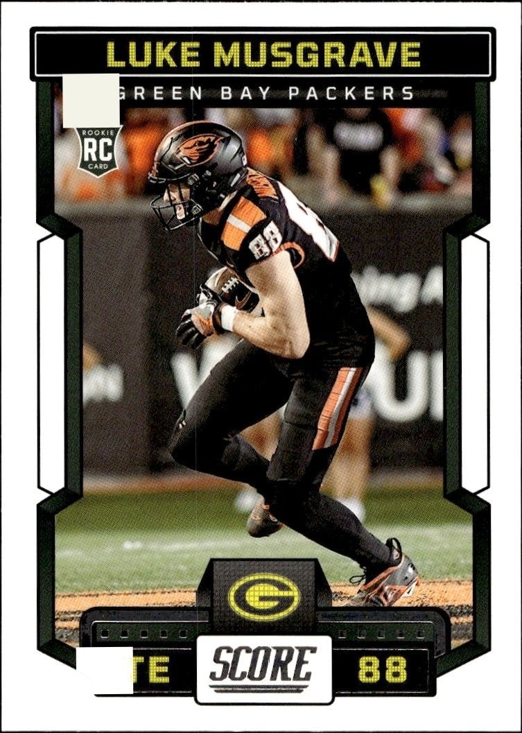 2023 Panini Score Luke Musgrave #340 trading card