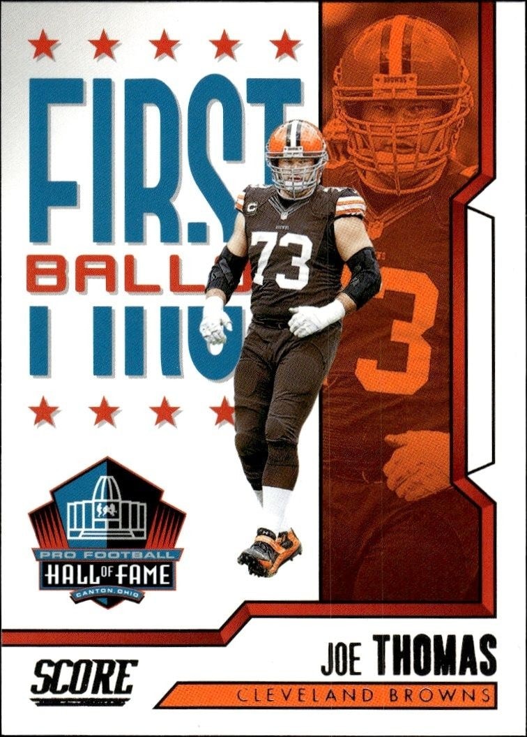 2023 Panini Score Joe Thomas #1 trading card
