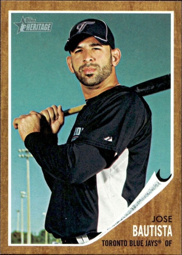 2011 Topps Heritage Jose Bautista #356 trading card