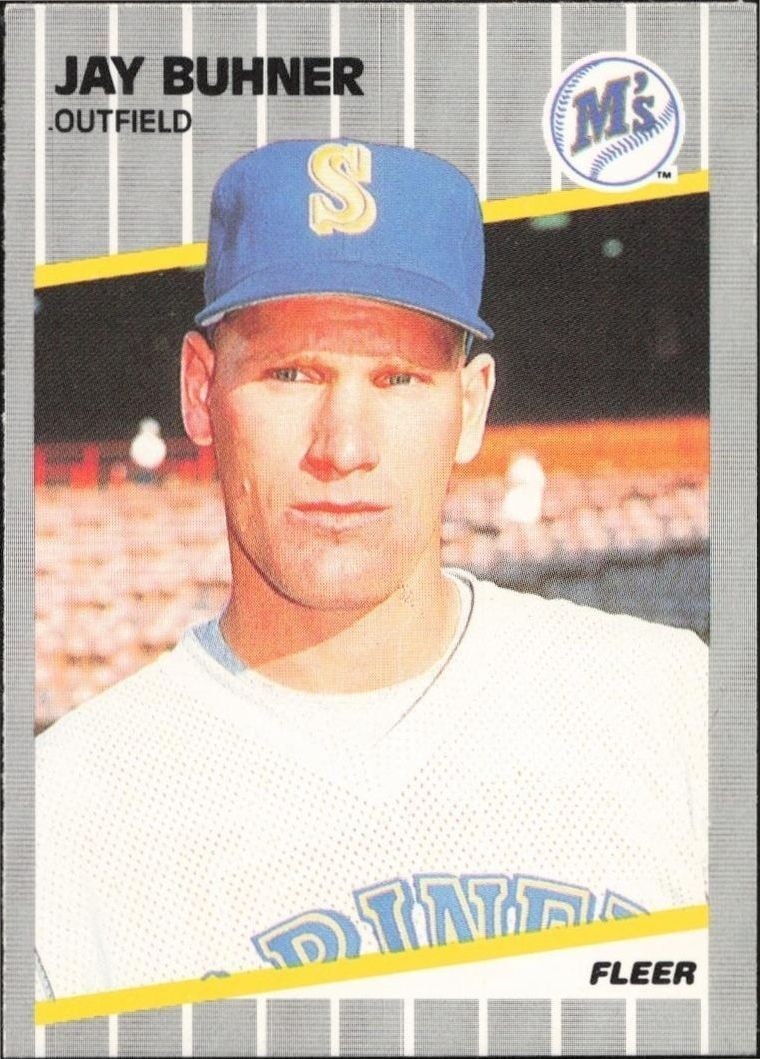 1989 Fleer Jay Buhner #542 trading card
