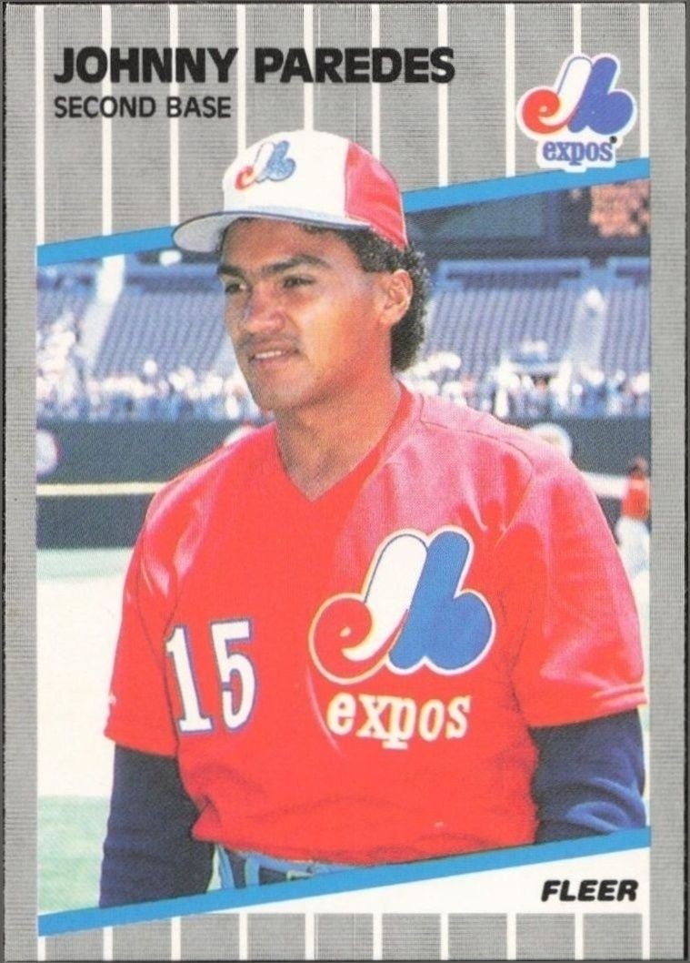 1989 Fleer Johnny Paredes #388 trading card