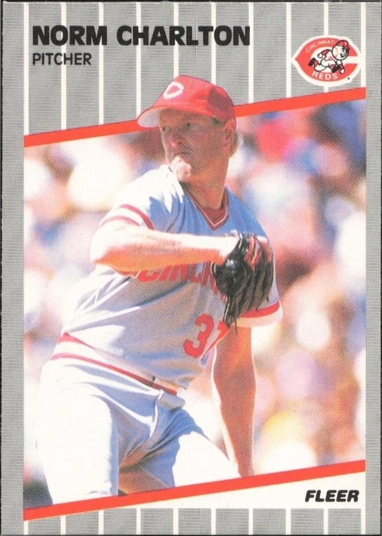 1989 Fleer Norm Charlton #155 trading card