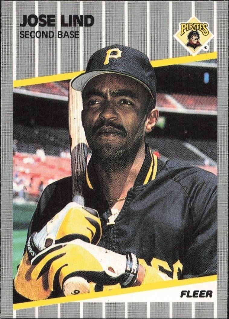1989 Fleer Jose Lind #214 trading card