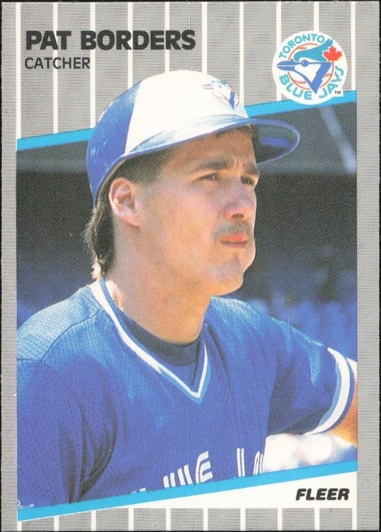 1989 Fleer Pat Borders #227 trading card