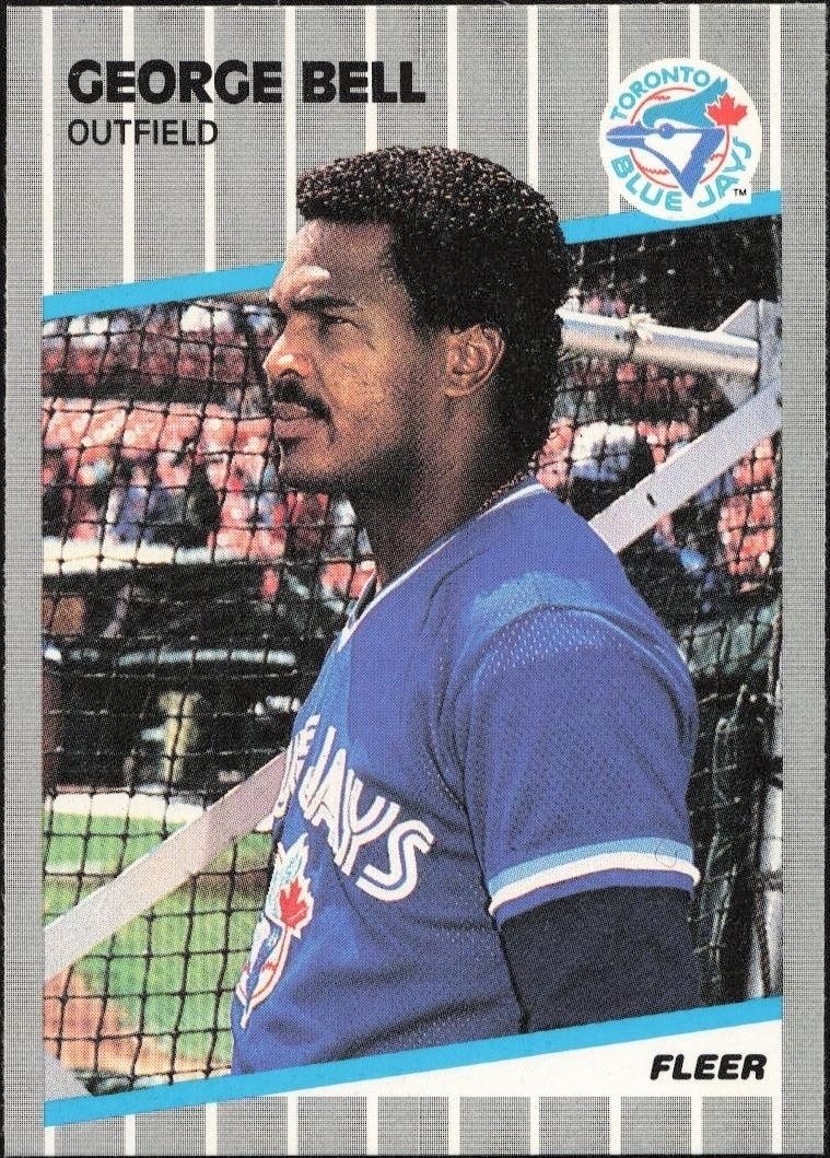 1989 Fleer George Bell #226 trading card