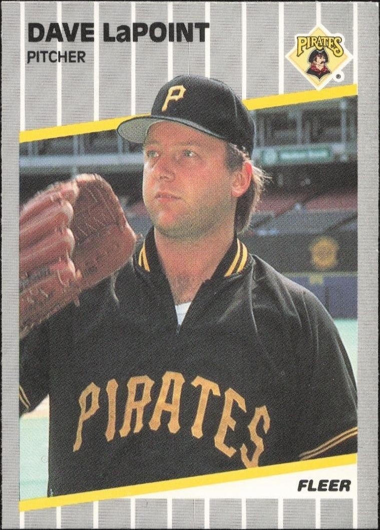 1989 Fleer Dave LaPoint #212 trading card