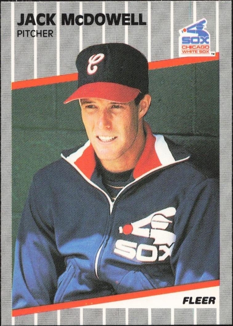 1989 Fleer Jack McDowell #504 trading card
