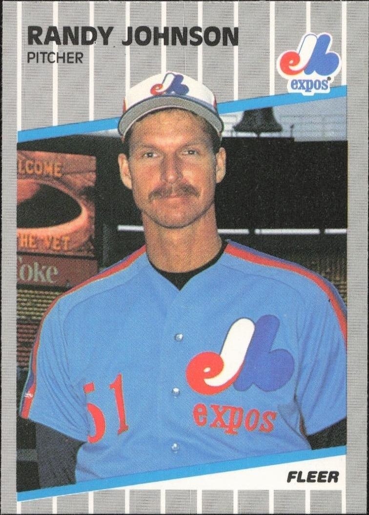 1989 Fleer Randy Johnson #381A trading card