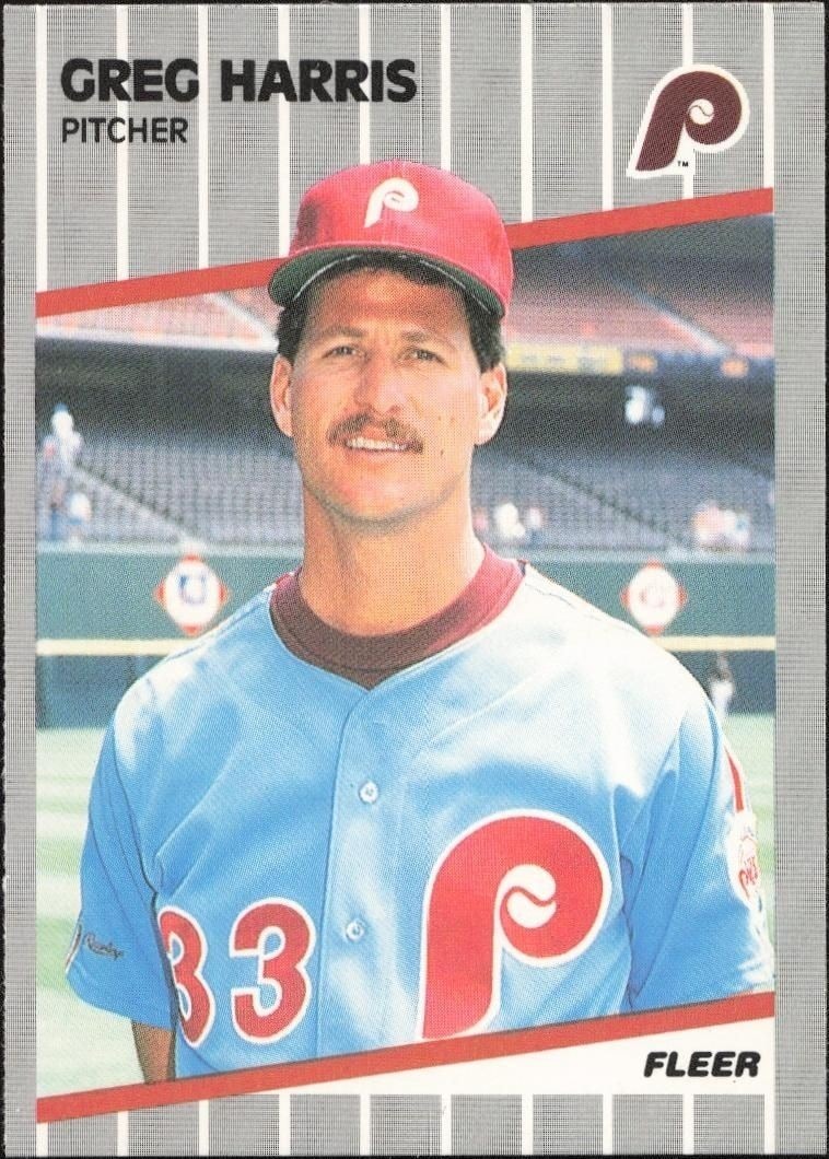 1989 Fleer Greg Harris #570 trading card