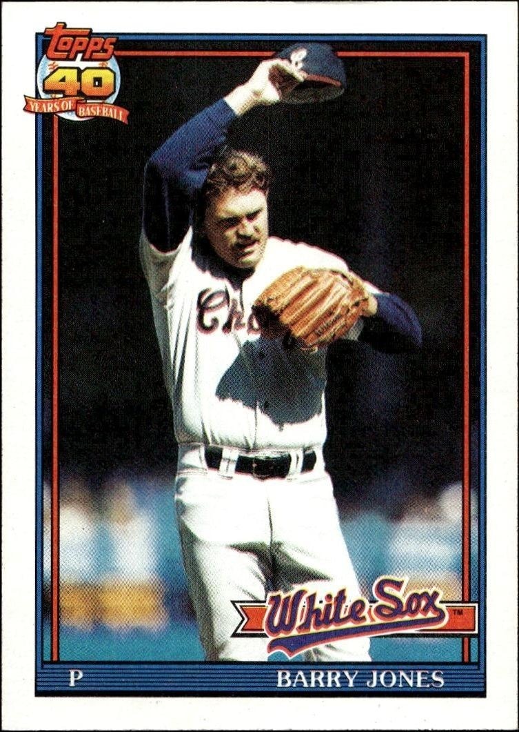 1991 Topps Barry Jones #33 trading card