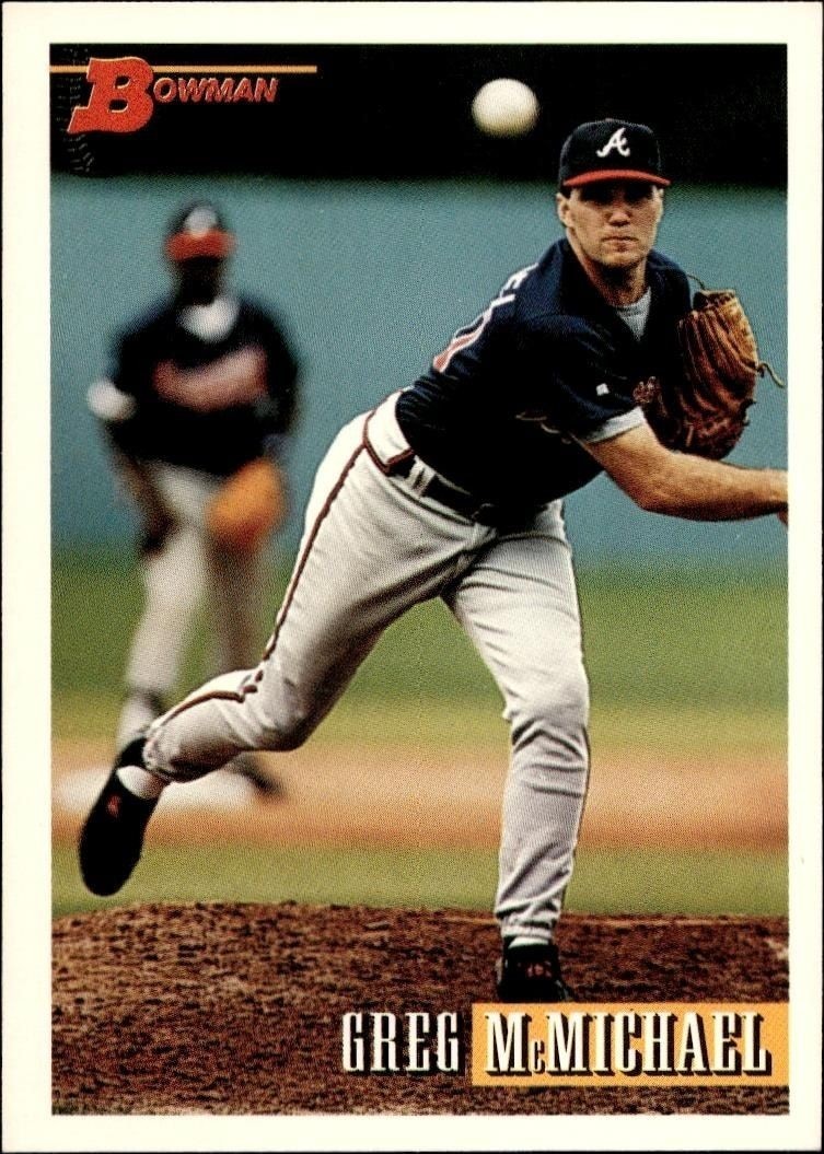 1993 Bowman Greg McMichael #317 trading card