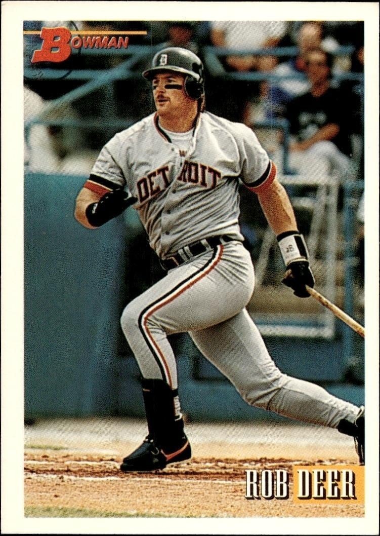 1993 Bowman Rob Deer #332 trading card