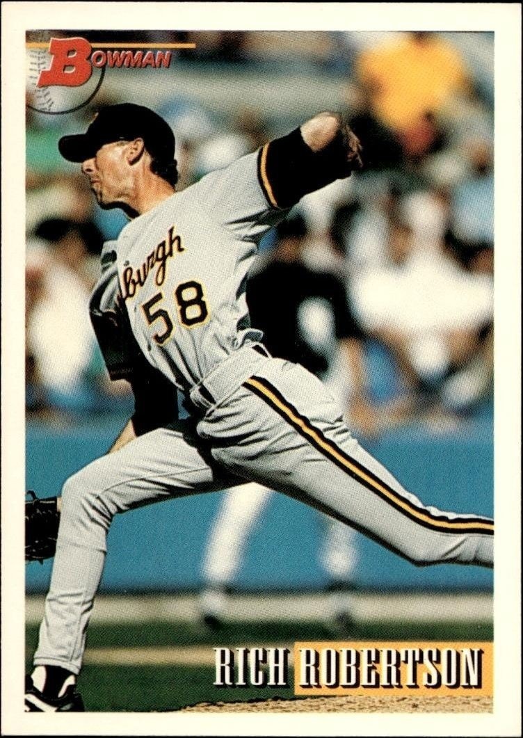 1993 Bowman Rich Robertson #123 trading card