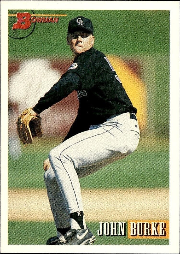 1993 Bowman John Burke #388 trading card