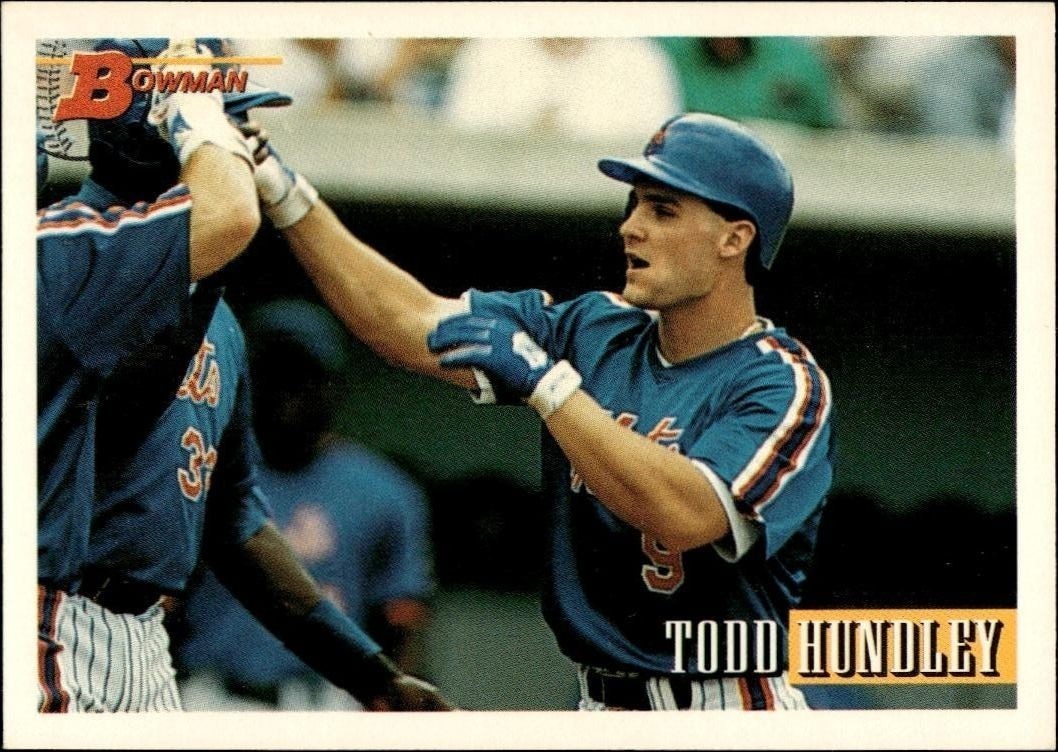 1993 Bowman Todd Hundley #398 trading card