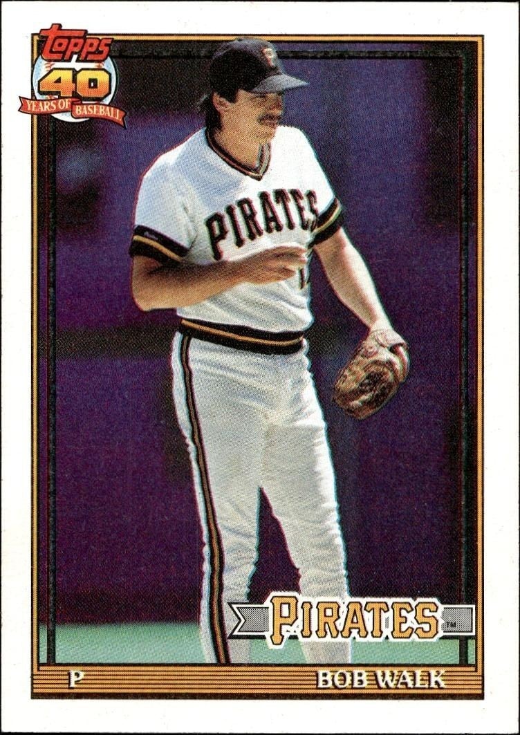 1991 Topps Bob Walk #29 trading card