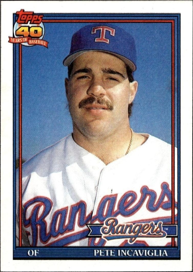 1991 Topps Pete Incaviglia #172 trading card