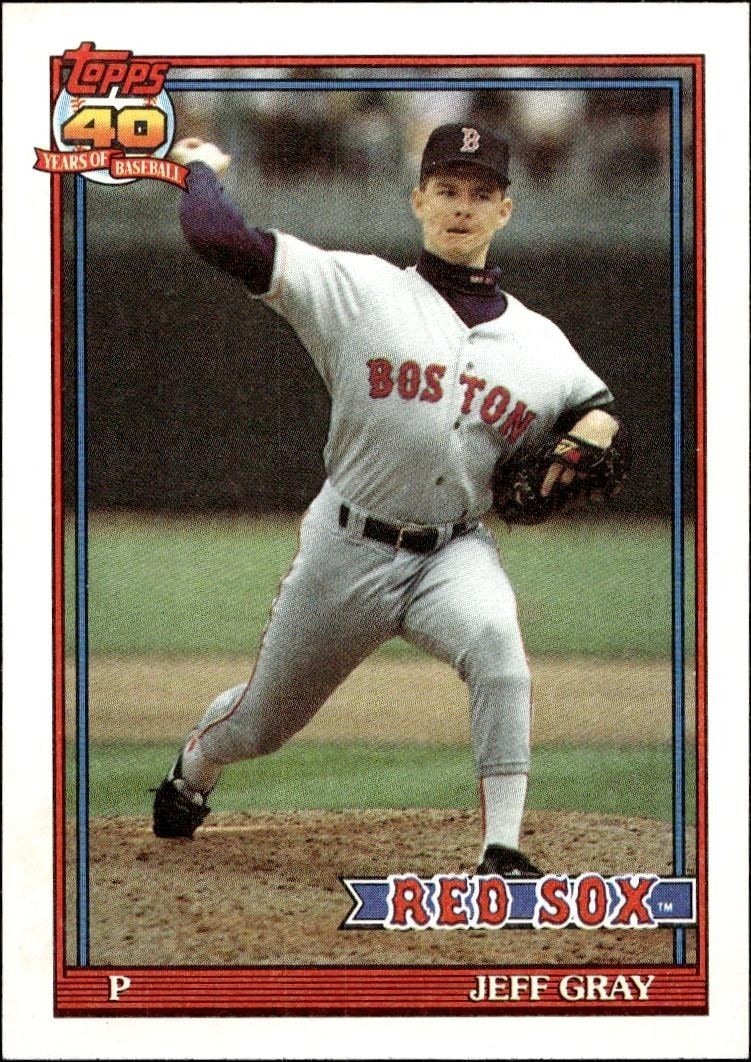 1991 Topps Jeff Gray #731 trading card