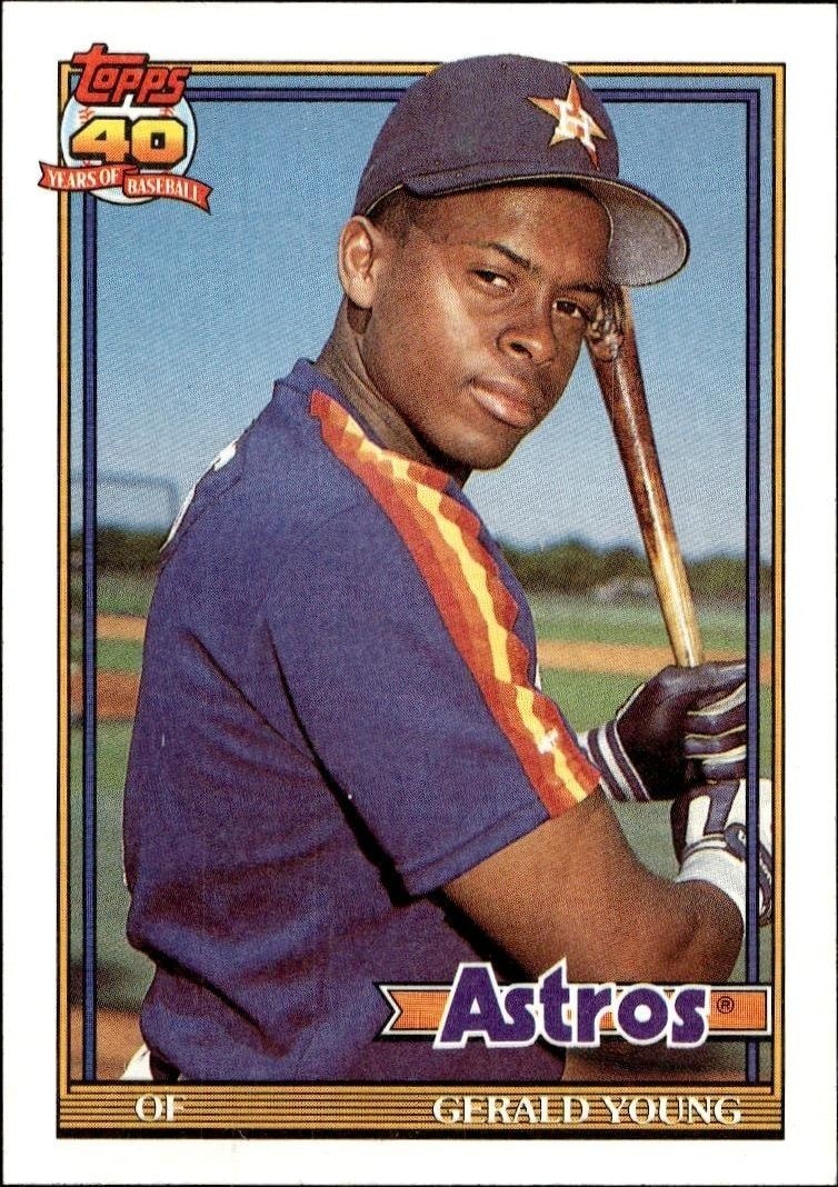 1991 Topps Gerald Young #626 baseball trading card front