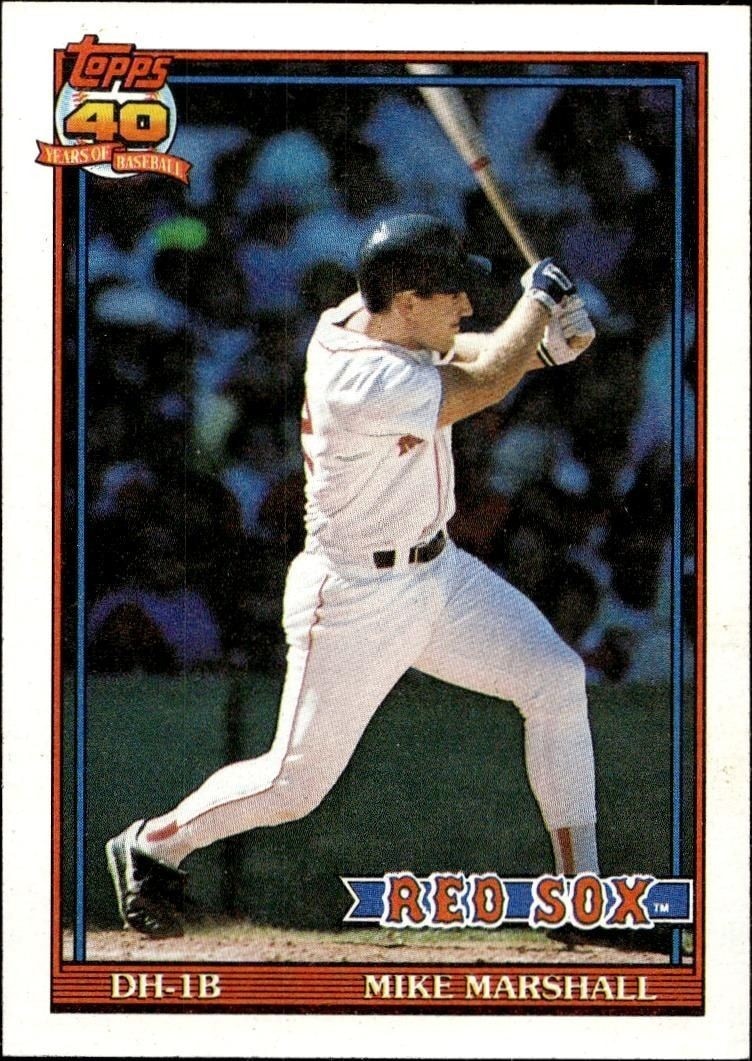 1991 Topps Mike Marshall #356 trading card