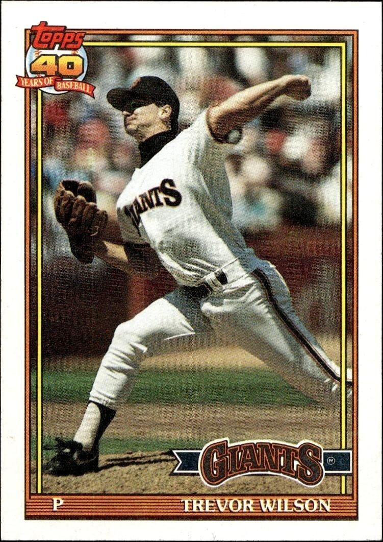 1991 Topps Trevor Wilson #96 trading card