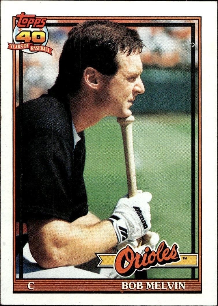 1991 Topps Bob Melvin #249 trading card