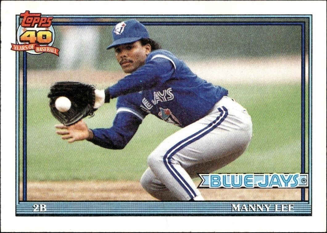 1991 Topps Manny Lee #297 trading card
