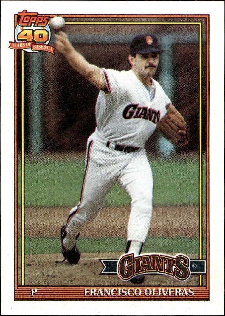 1991 Topps Francisco Oliveras #52 trading card