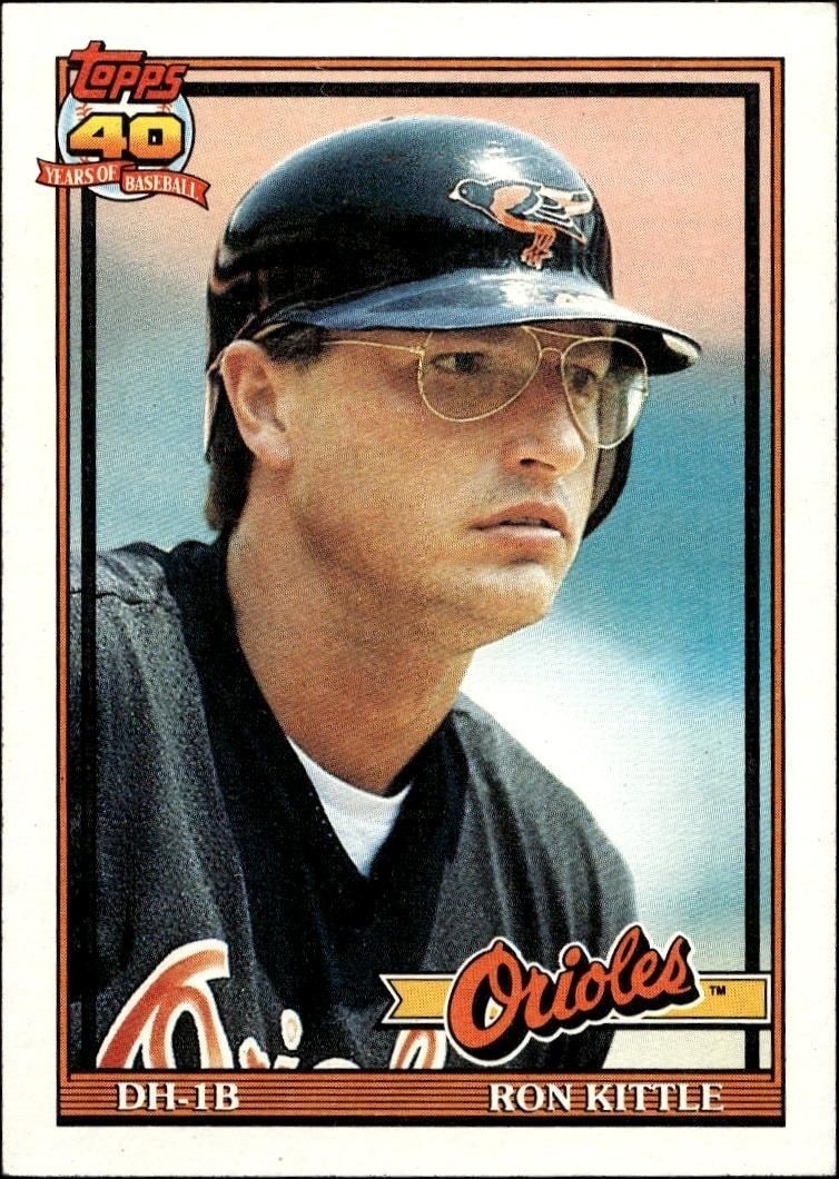 1991 Topps Ron Kittle #324A trading card