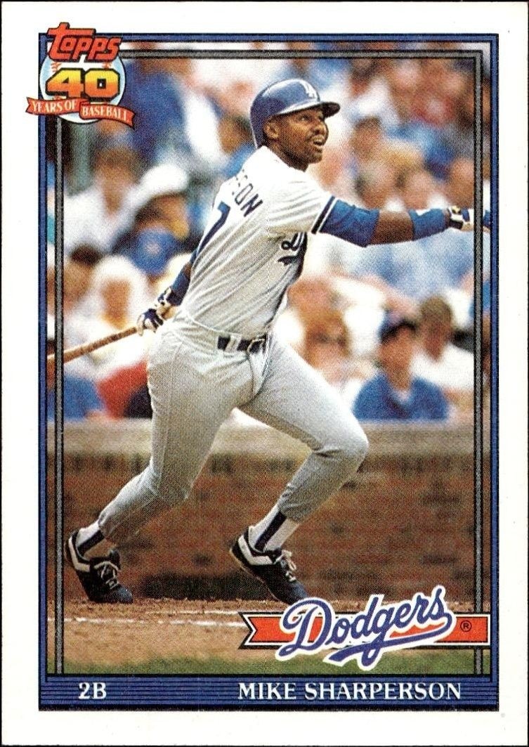 1991 Topps Mike Sharperson #53 trading card