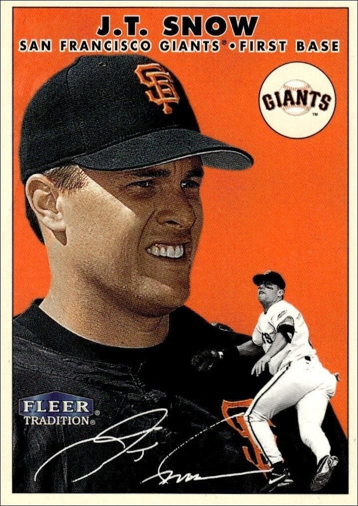 2000 Fleer Tradition Glossy J.T. Snow #315 trading card