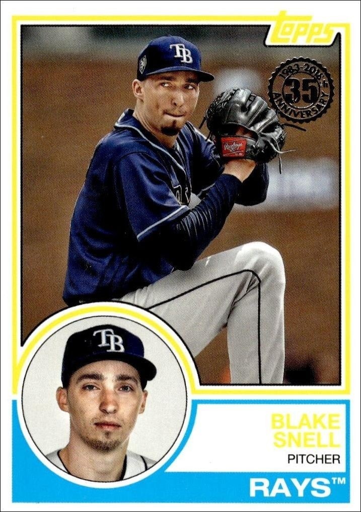 2018 Topps Update Series Blake Snell #83-40 trading card