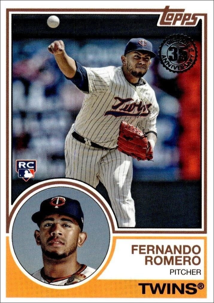 2018 Topps Update Series Fernando Romero #83-50 trading card