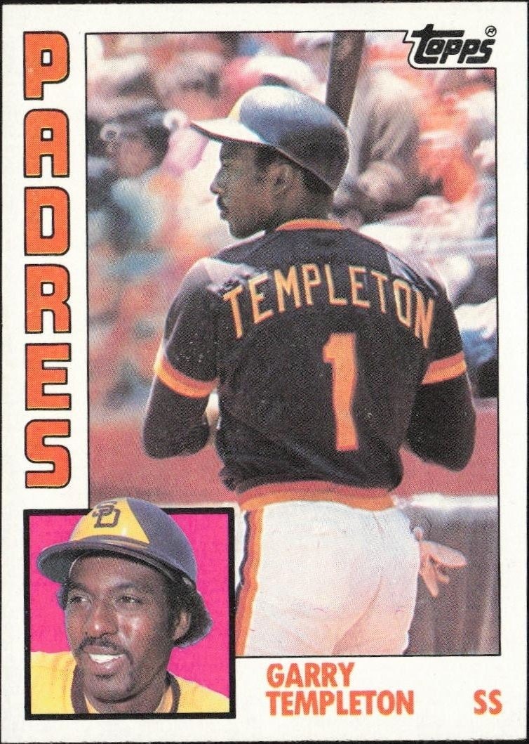 1984 Topps Garry Templeton #615 trading card