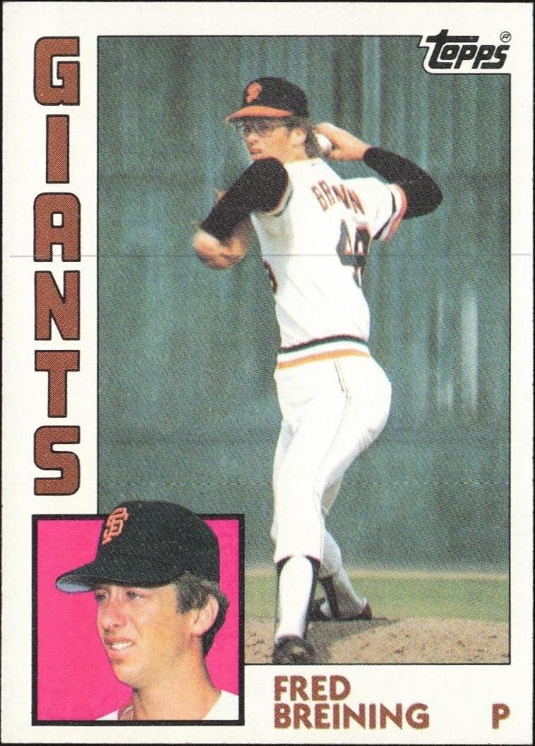 1984 Topps Fred Breining #428 trading card