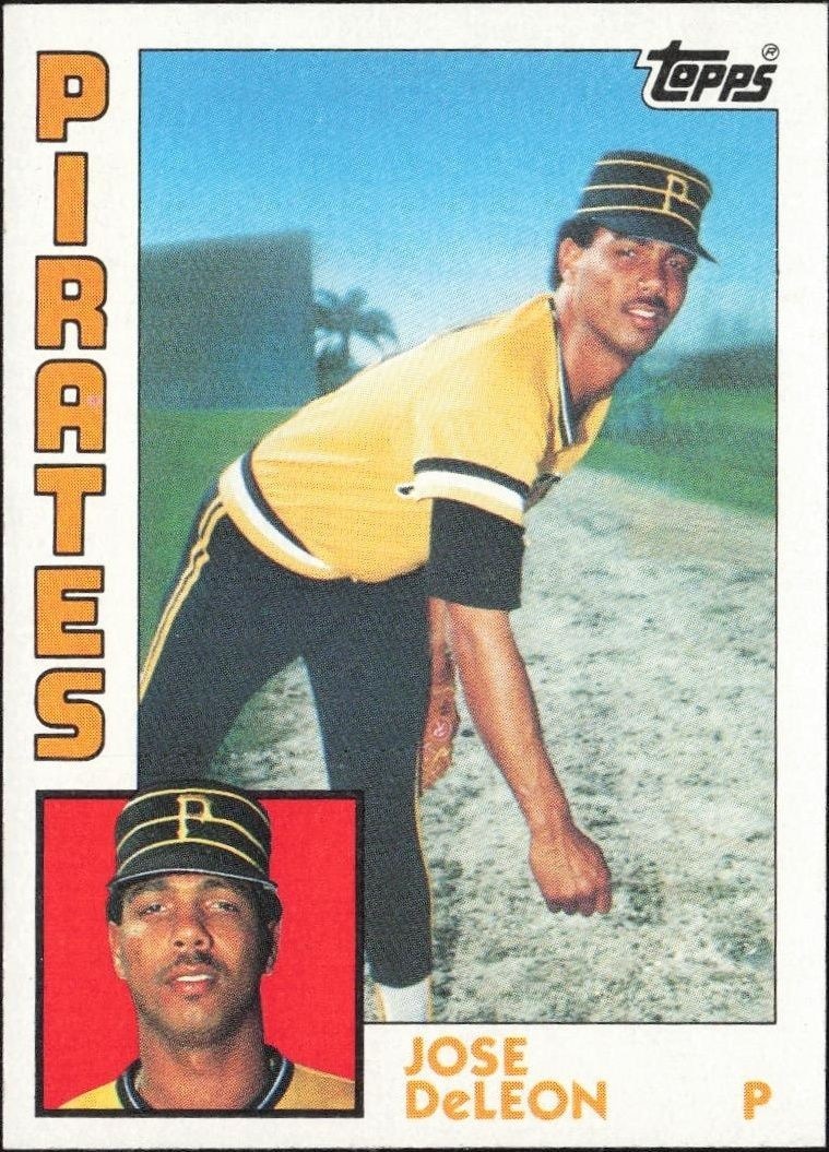 1984 Topps Jose DeLeon #581 trading card