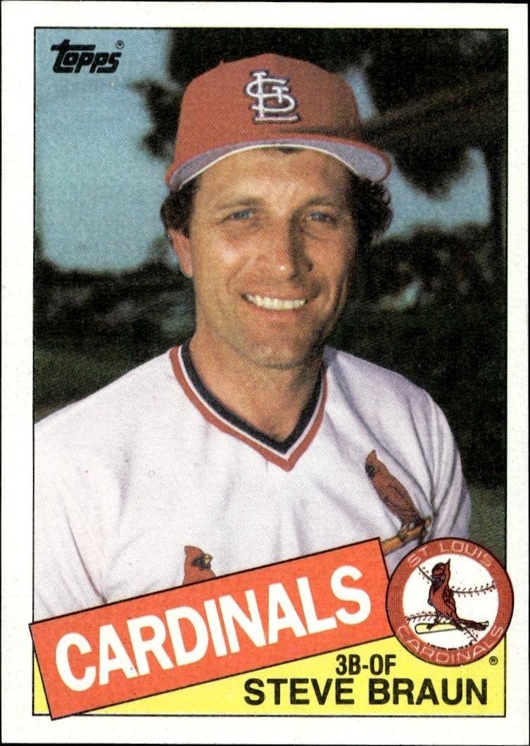 1985 Topps Steve Braun #152 trading card