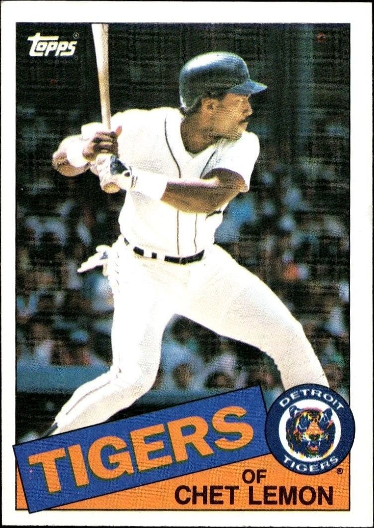1985 Topps Chet Lemon #20 trading card